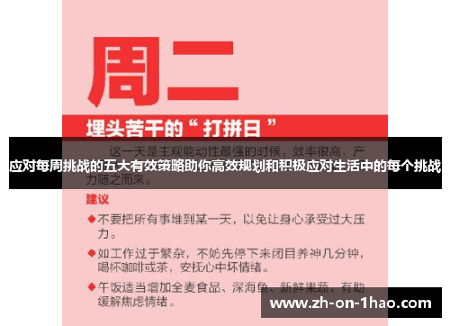 应对每周挑战的五大有效策略助你高效规划和积极应对生活中的每个挑战